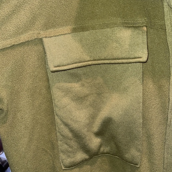 La Miel Olive Green Wool Like Style Oversized Shacket Size L - Picture 4 of 7